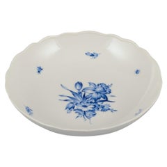 Meissen, Germany. Large porcelain bowl with floral motifs and insects
