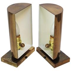 Pair of Chapman Brass Table Scones