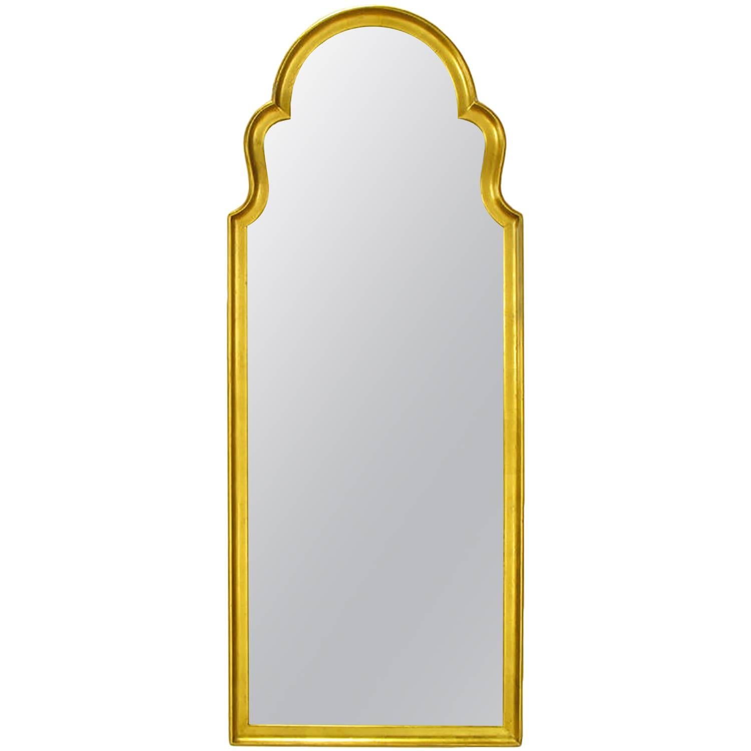 Tall Moorish Style Giltwood and Gesso Mirror For Sale