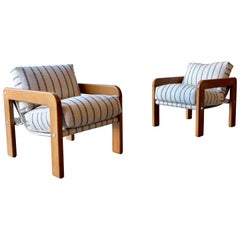 Vintage Modern Lounge Chairs, a Pair