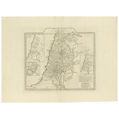 1767 D’Anville Map of the Holy Land: Ancient Divisions and Biblical Geography