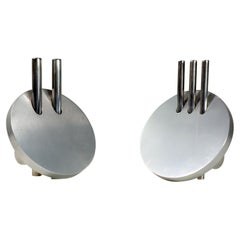 Salt Pepper de Geert Koster Michele De Lucchi, design postmoderne massif en métal, 1980
