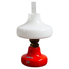 Lampada da tavolo a olio 'Oline' arancione di Fog & Mørup, Danimarca, anni '60