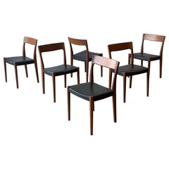 Mid-Century Swedish Dining Chairs by Svegards Markaryd - Set of Six