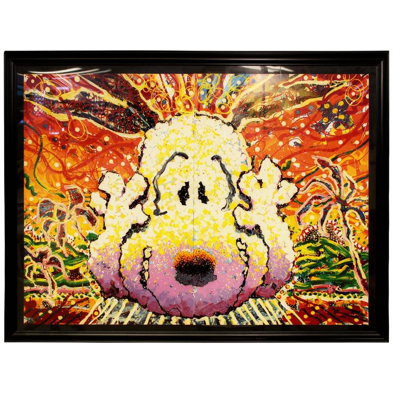Nobody Barks in LA Lithograph by Tom Everhart Number 270/350 at