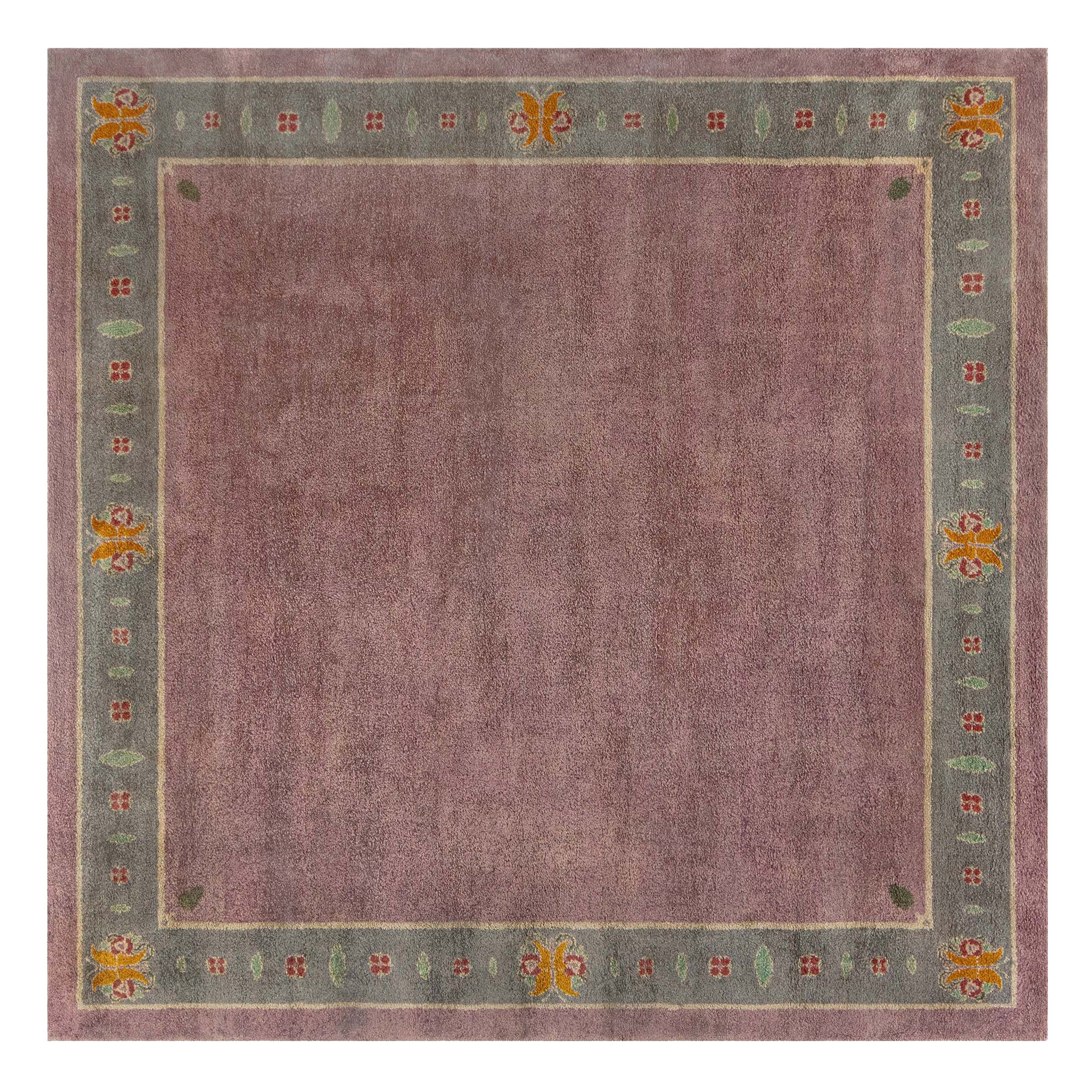 Doris Leslie Blau Rara alfombra vintage Arts & Crafts Donegal