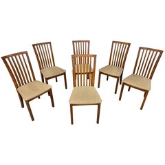 Vintage Danish Modern Teak Dining Chairs - Set of 6