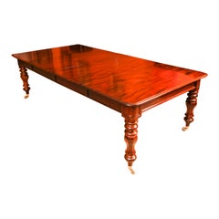 Antique 8ft6" William IV Mahogany Extending Dining Table 19th Century