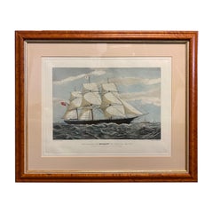 The Clipper Ship 'Mirage' 965 Tons O.M. 833 N.M., Aquatint Print by E. Duncan