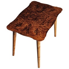 Swedish designer alder root side table, 1940s