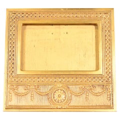 Tiffany Studios New York Adam Bronze Doré Desk Calendar Frame or Picture Frame
