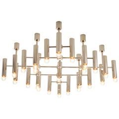 Large Chandelier in Steel 8