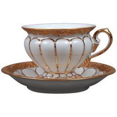 Meissen Cup with Golden Baroque Pattern