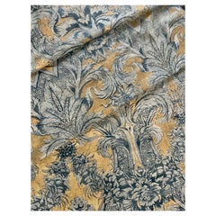 Vintage Printed Linen Fabric