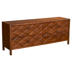 Widdicomb, commode, Oak Oak, Brass, USA, années 1950