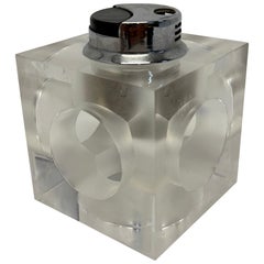 Mid-Century Modern Lucite Table Lighter, Spain 1970s
