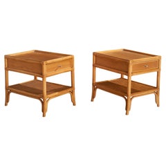 Dux, Comodini, Bambù, Oak, Rattan, Metallo, Svezia, anni '60