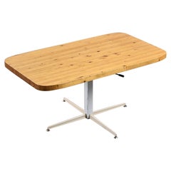 Adjustable table by Charlotte Perriand for les Arcs, circa 1973