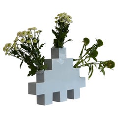 Italian ceramic geometric vase by artist Jenna Basso Pietrobon
