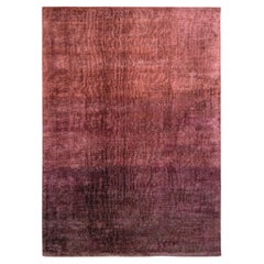 Tappeto viscosa sostenibile rosso rubino magenta by Deanna Comellini 300x400 cm