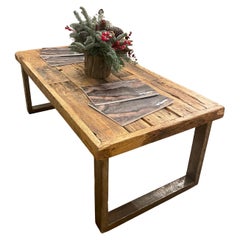 Tavolino da caffè realizzato con legno di pino recuperato 120х65 cm