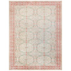 Doris Leslie Blau Mid-20th century Spanish Floral Handmade Wool Rug