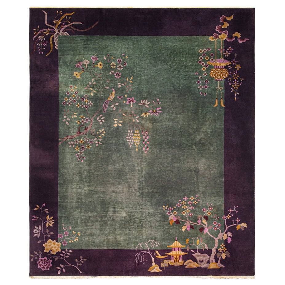 1920s Chinese Art Deco Carpet ( 7'11" x 9' 4" ).