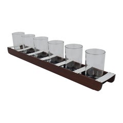 Carl Auböck Drinking Glass Carrying Rack, Wood, Austria 1960s