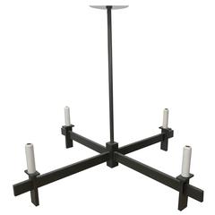 Acid Washed Four-Light Chandelier 6
