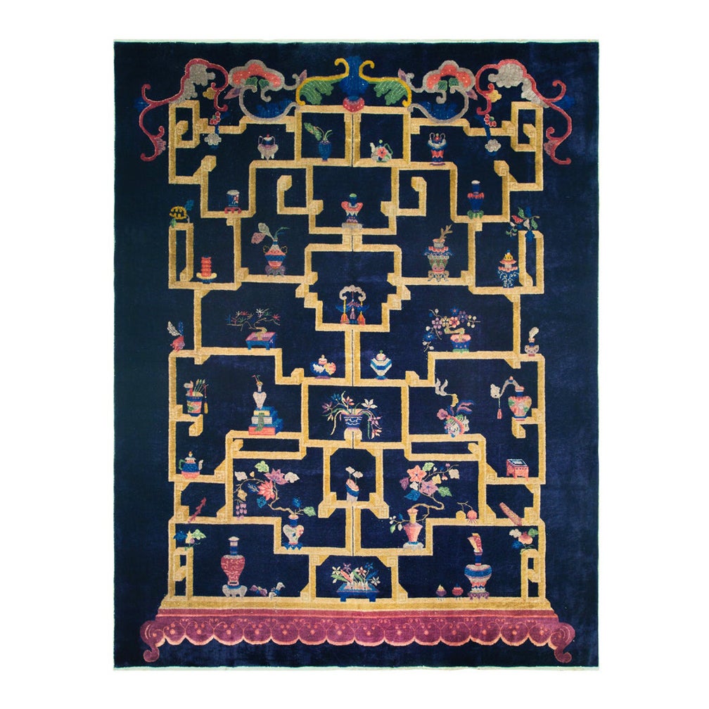 Tappeto cinese Art Deco degli anni '20	8' 9" x11' 7"