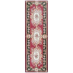 Tappeto Aubusson francese, stile Napoleone III, CIRCA 1950 - 392x92 - N° 1497