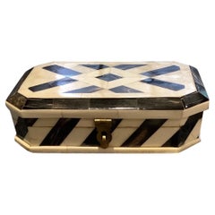 Vintage Geometrische Mosaik-Knochendose