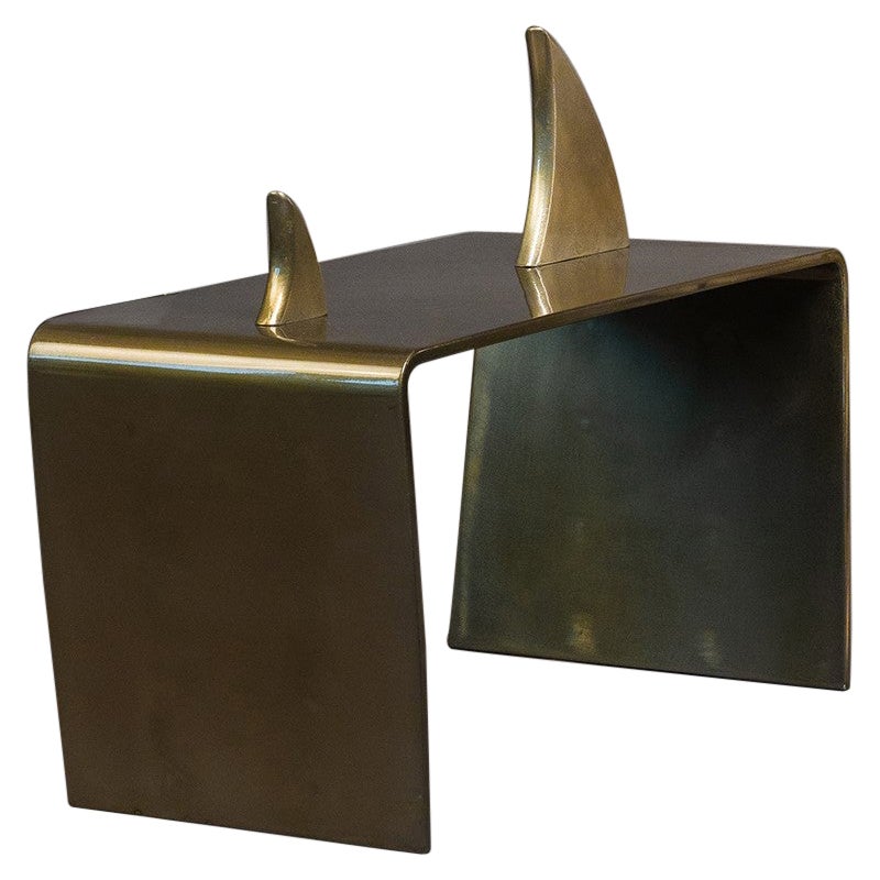 Gold Shark Coffee Table by Giulia Maria Ligresti For Sale