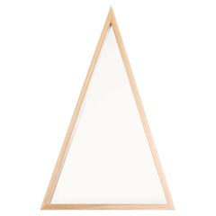 Contemporary White Oak "Isosceles Mirror" by Alex Drew & No One