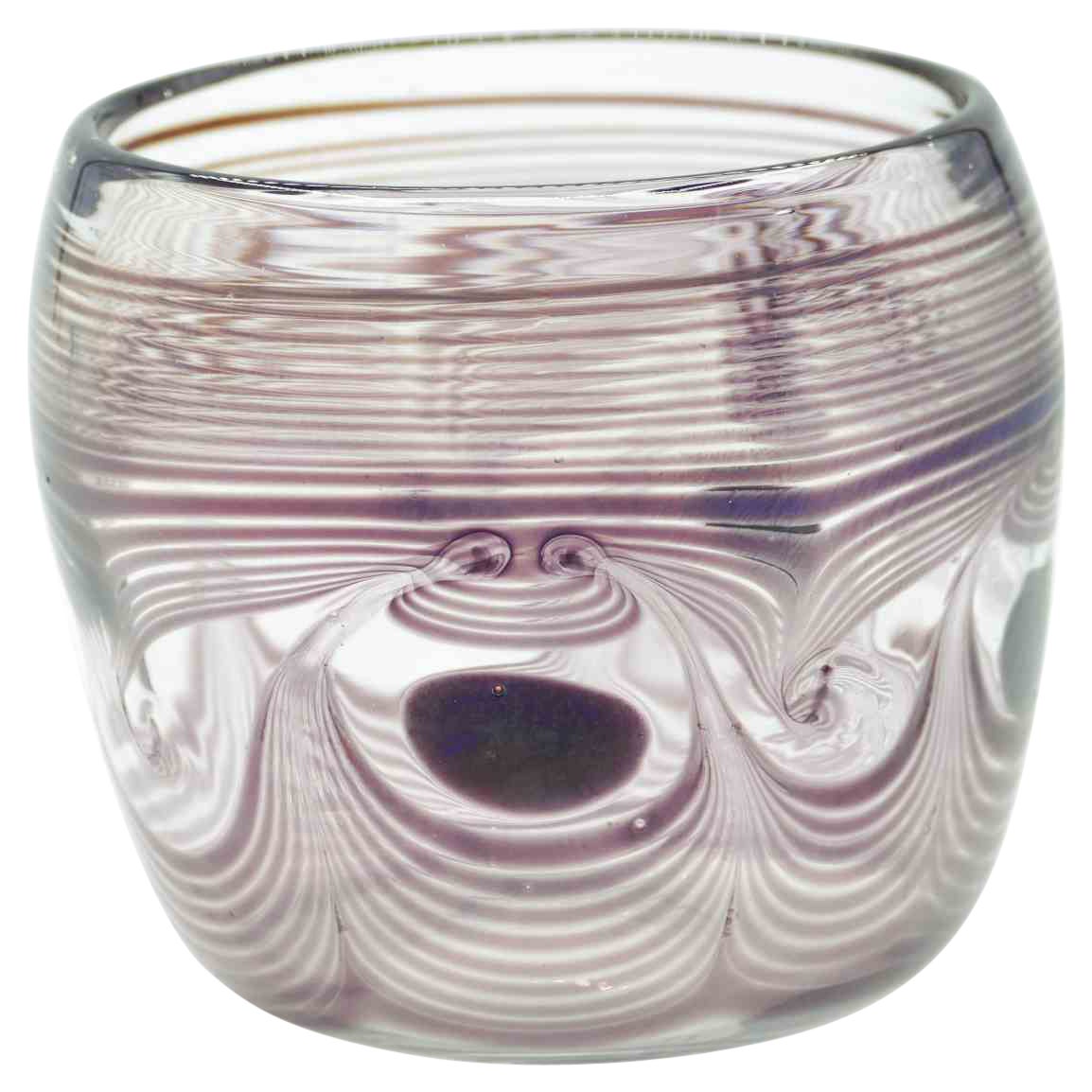 Vase aus Kunstglas, Italien, 1987