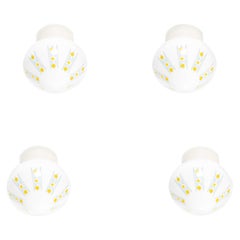 Four Scandinavian Flush Mount Ceiling Lights, 1960s