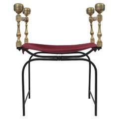 Vintage Folding Faldistorio Chair, mid-20th Century