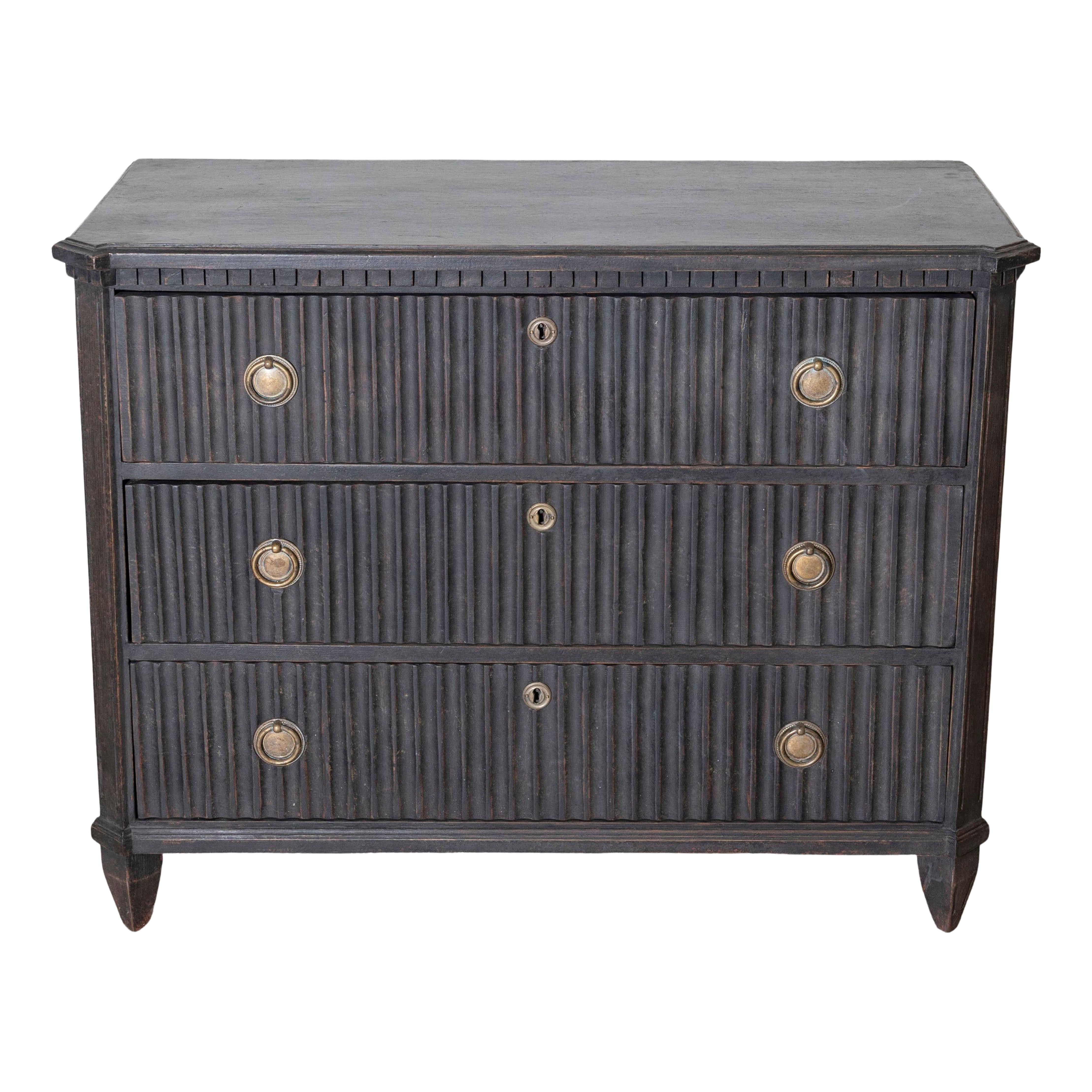 Commode suédoise du 19ème siècle, vers 1860