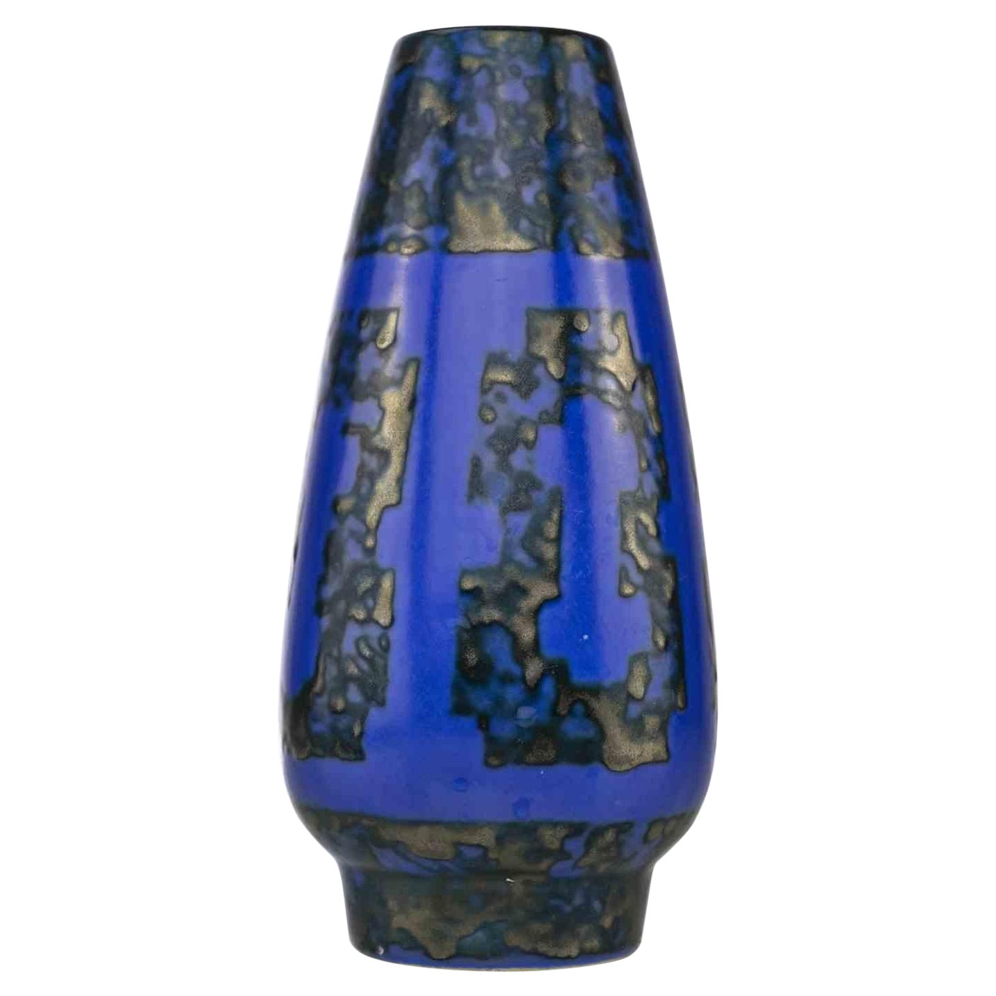 Jarrón azul Strehla, Italia, años 50