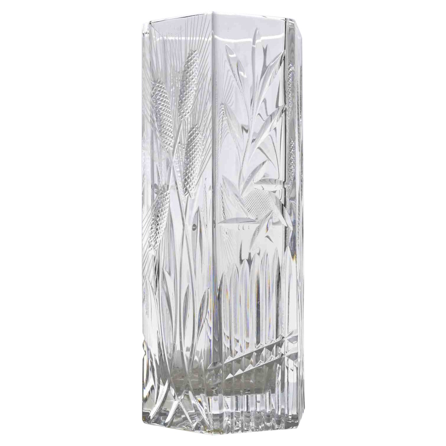 Kristallvase, italien, 1970er Jahre