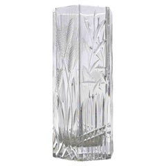 Kristallvase, italien, 1970er Jahre