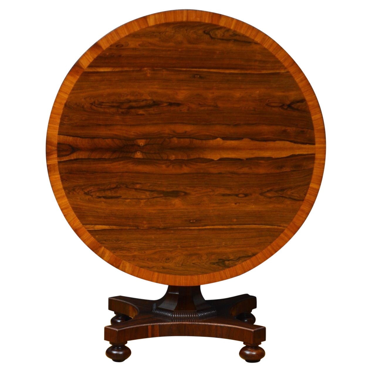 English Regency Dining Table / Centre Table in Rosewood