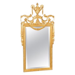 Louis XVI Stil geschnitzt Gold vergoldet abgeschrägte Glasspiegel von Labarge
