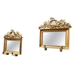 Early 19th Century Pair of Gold Wall Mirrors Candle Holders