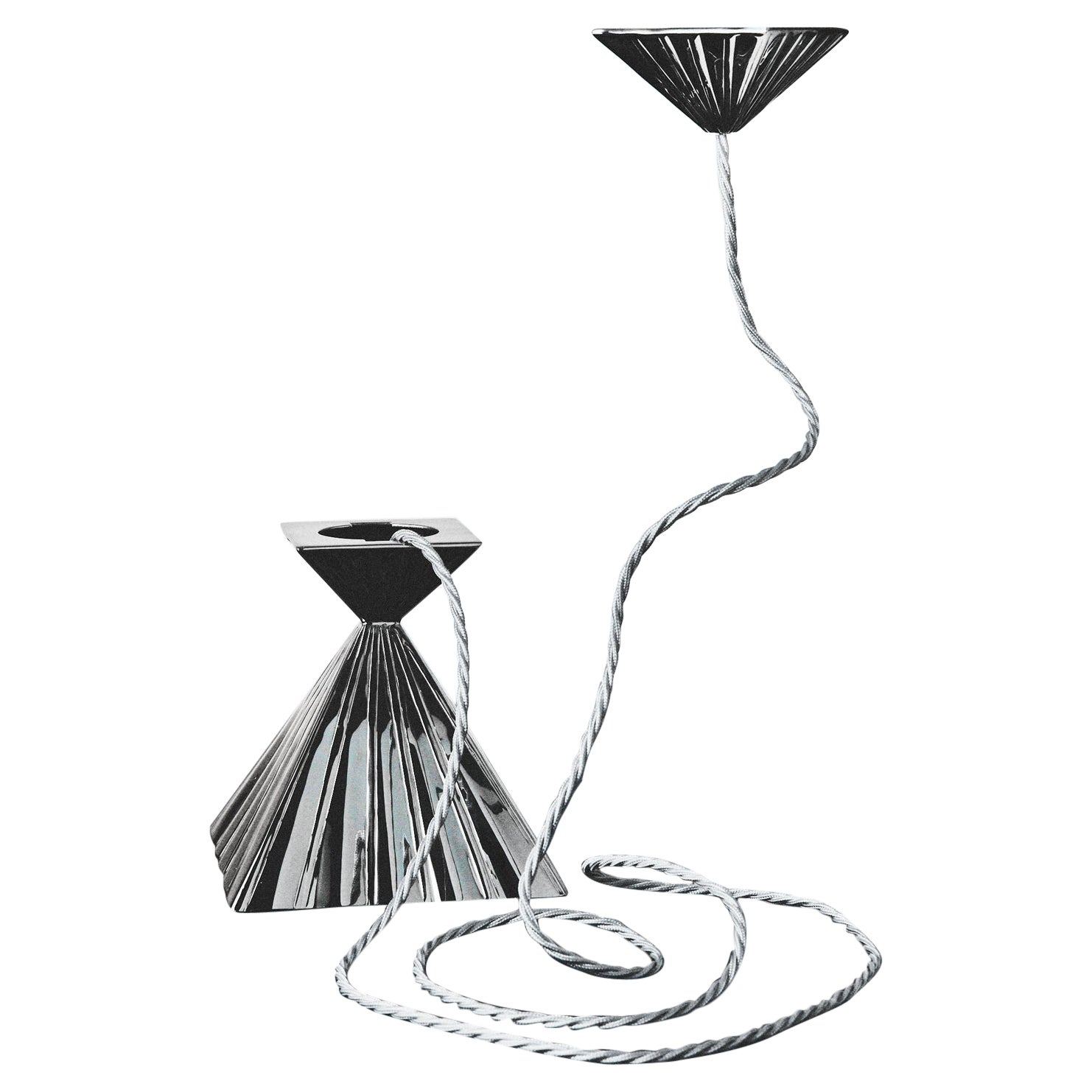 HK14 Nickel Plated Brass Pendant Light, HK X DUNLIN
