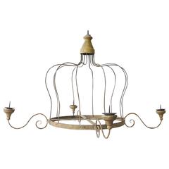 Antique 19th Century Yellow French Candelabra 10