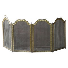 Bouhon Frères Fireplace screen, Napoleon III Period, 19th Century