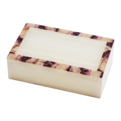 Mid 20th Century Vintage Onyx with Applied Blue Johns Box Circa 1950-1960 Angleterre