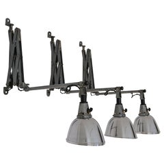 Vintage Set of 3 Midgard Scissor lamps by Curt Fischer for Auma Industriewerke