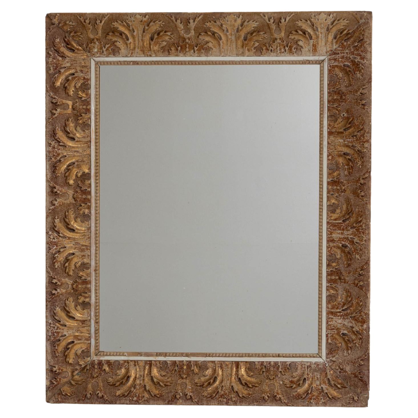 19th Century French Gilded Wood Mirror